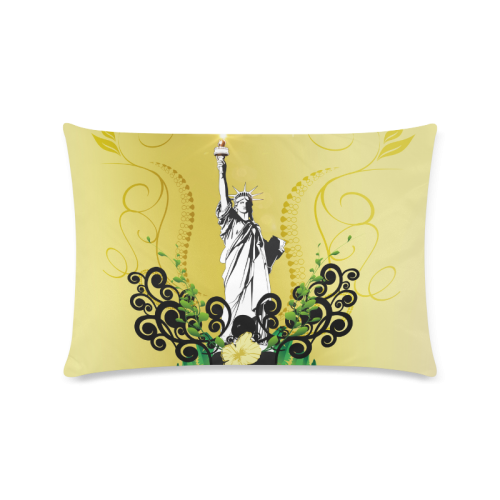 Statue of liberty Custom Zippered Pillow Case 16"x24"(Twin Sides)