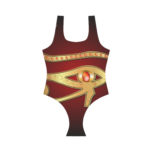 All seeing eye Vest One Piece Swimsuit (Model S04)