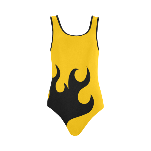 Flames yellow