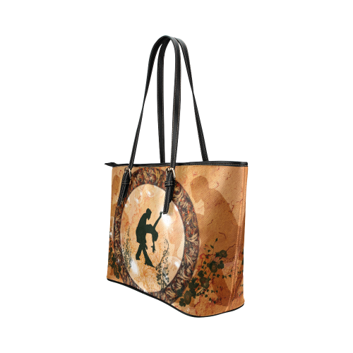 Dancing Leather Tote Bag/Large (Model 1651)