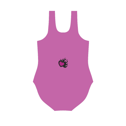 heartflame Vest One Piece Swimsuit (Model S04)