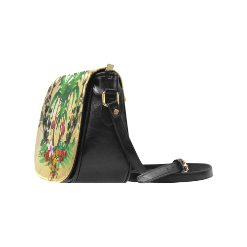 Tropical design Classic Saddle Bag/Small (Model 1648)