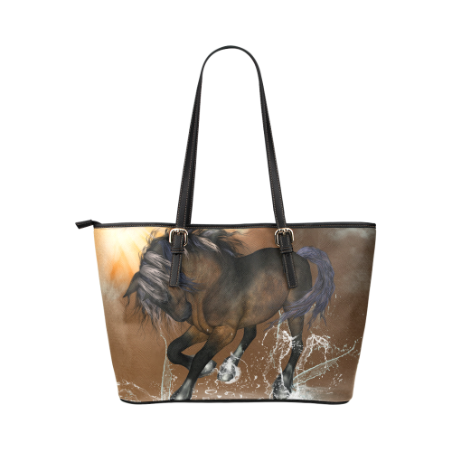 Wonderful horse Leather Tote Bag/Large (Model 1651)