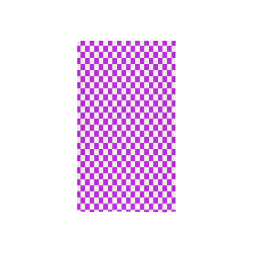 Bright Purple Gingham Custom Towel 16"x28"