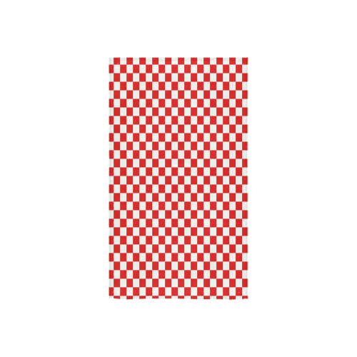 Bright Red Gingham Custom Towel 16"x28"