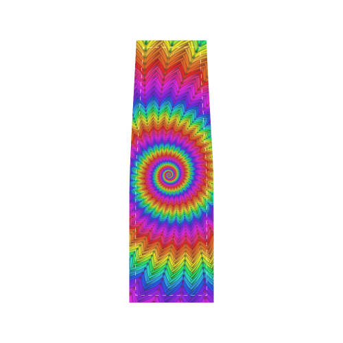 Psychedelic Rainbow Spiral Saddle Bag/Small (Model 1649) Full Customization