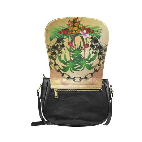 Tropical design Classic Saddle Bag/Large (Model 1648)