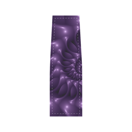 Glossy Purple Spiral Fractal Saddle Bag/Small (Model 1649) Full Customization