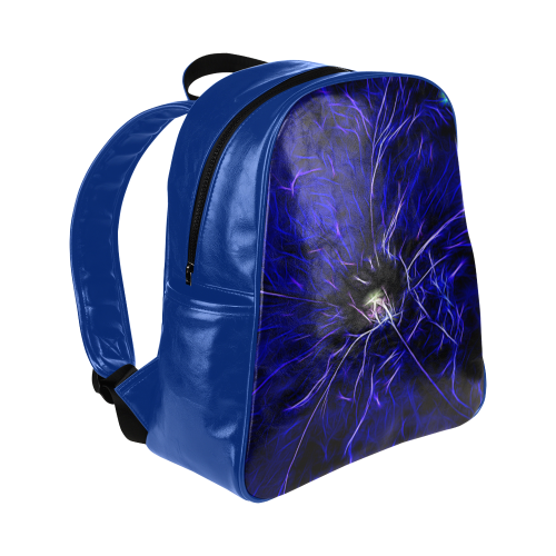 Blue Petunia Topaz Multi-Pockets Backpack (Model 1636)