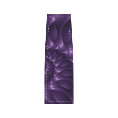 Glossy Purple Spiral Fractal Saddle Bag/Large (Model 1649)