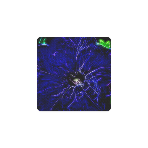 Blue Petunia Topaz Square Coaster