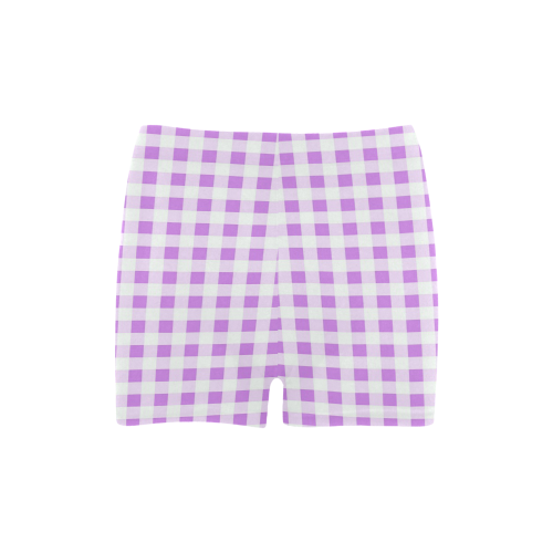 Lavender Gingham Briseis Skinny Shorts (Model L04)