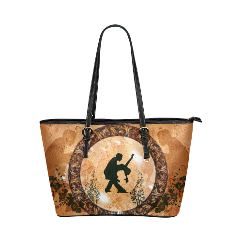 Dancing Leather Tote Bag/Small (Model 1651)