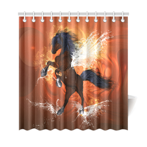 Wonderful horse with water wings Shower Curtain 69"x72"