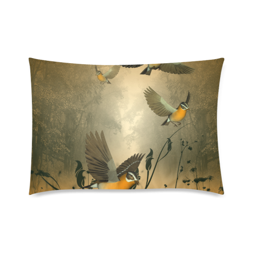 In the forest Custom Zippered Pillow Case 20"x30"(Twin Sides)