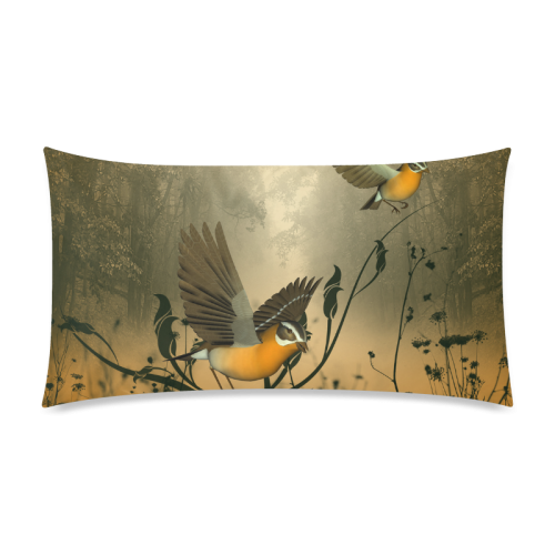 In the forest Rectangle Pillow Case 20"x36"(Twin Sides)