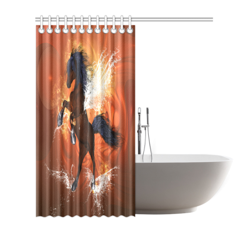 Wonderful horse with water wings Shower Curtain 72"x72"