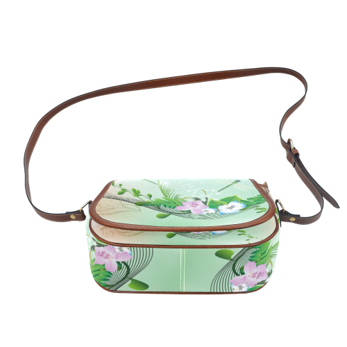 Flower power Saddle Bag/Large (Model 1649)