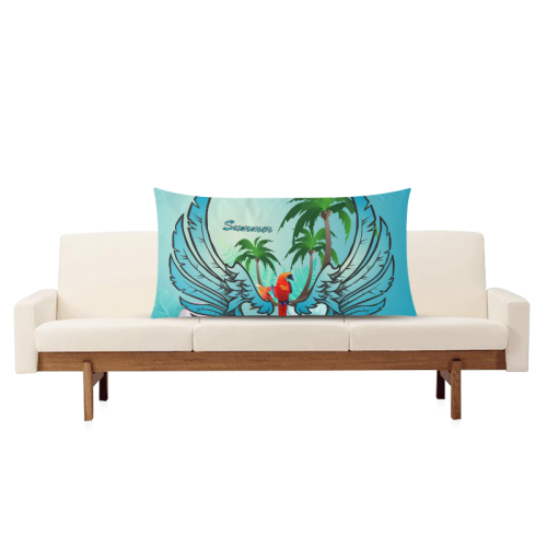 Tropical design Rectangle Pillow Case 20"x36"(Twin Sides)