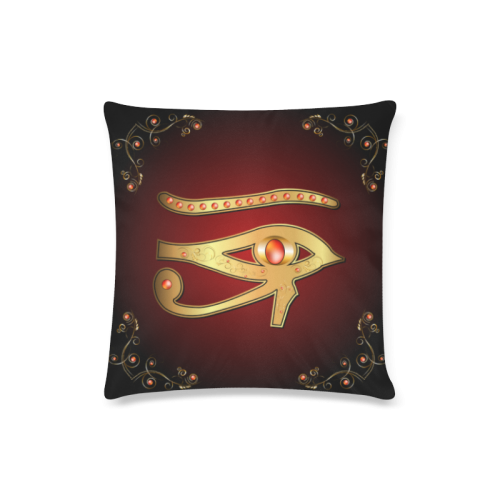 The all seeing eye Custom Zippered Pillow Case 16"x16"(Twin Sides)