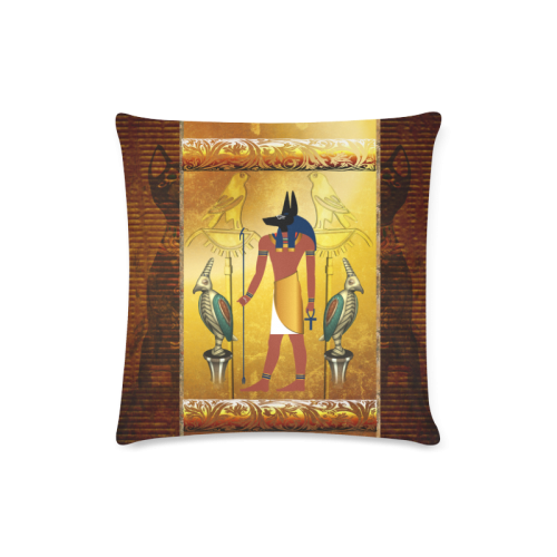 Anubis Custom Zippered Pillow Case 16"x16"(Twin Sides)