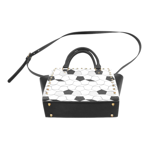 friendly summer pattern 07 Rivet Shoulder Handbag (Model 1645)