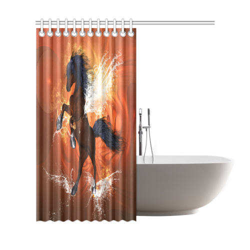 Wonderful horse with water wings Shower Curtain 69"x72"