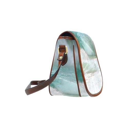 Sandy Beach Shorebreak Hawaii Saddle Bag/Small (Model 1649) Full Customization