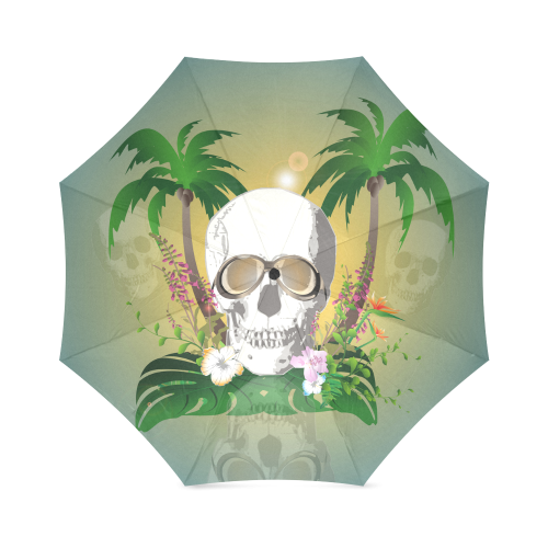 Funny skull Foldable Umbrella (Model U01)