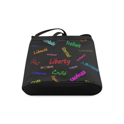 Freedom in several languages Crossbody Bags (Model 1613)