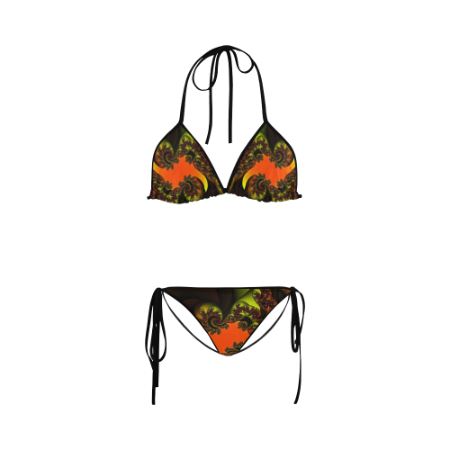 black yellow and orange fractal