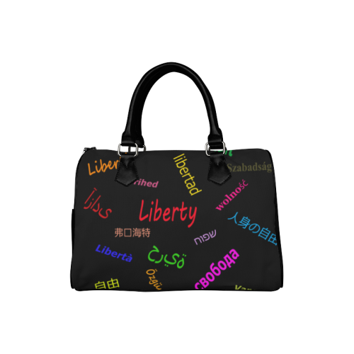 Freedom in several languages Boston Handbag (Model 1621)