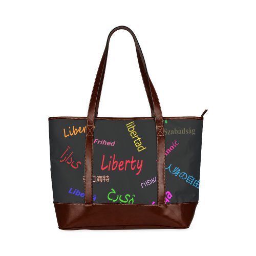 Freedom in several languages Tote Handbag (Model 1642)