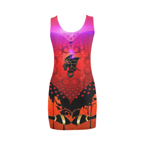 Heart with dragon Medea Vest Dress (Model D06)