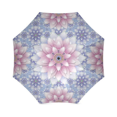ornaments pink blue Foldable Umbrella (Model U01)
