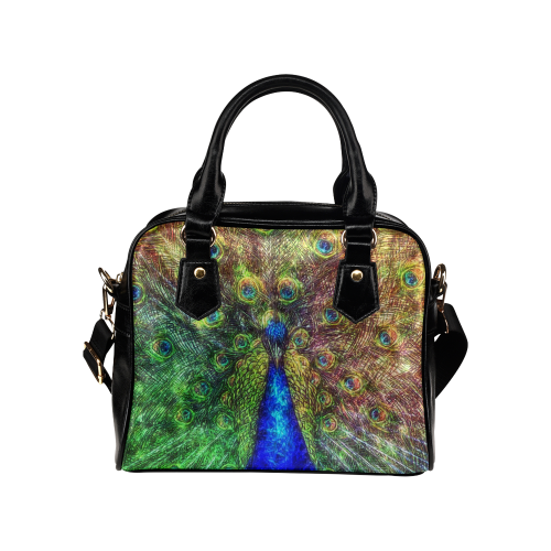 peacock Shoulder Handbag (Model 1634)