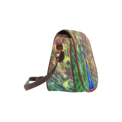 peacock Saddle Bag/Small (Model 1649) Full Customization