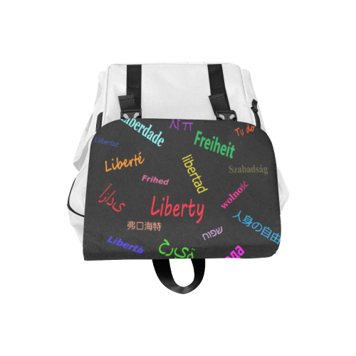 Freedom in several languages Casual Shoulders Backpack (Model 1623)