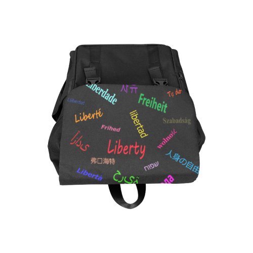 Freedom in several languages Casual Shoulders Backpack (Model 1623)