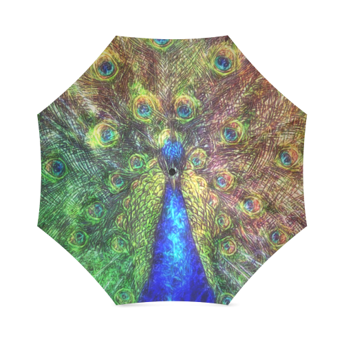 peacock Foldable Umbrella (Model U01)