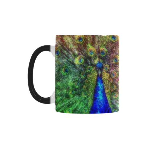 peacock Custom Morphing Mug
