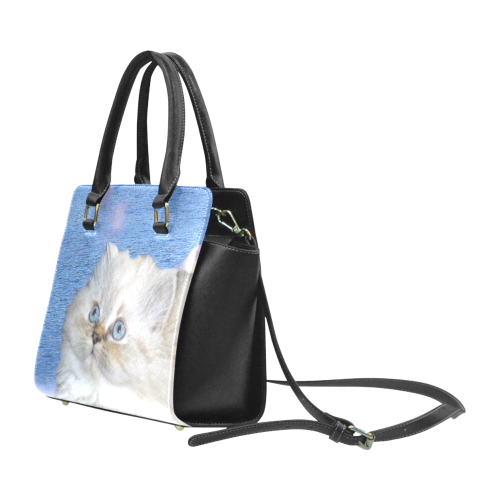 Cat and Water Rivet Shoulder Handbag (Model 1645)