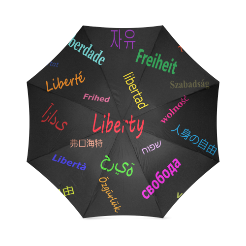 Freedom in several languages Foldable Umbrella (Model U01)