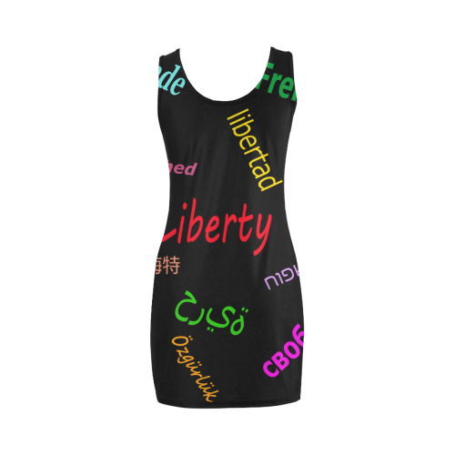 Freedom in several languages Medea Vest Dress (Model D06)