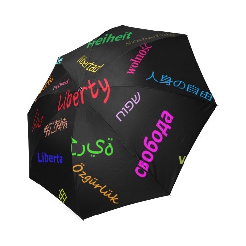 Freedom in several languages Foldable Umbrella (Model U01)