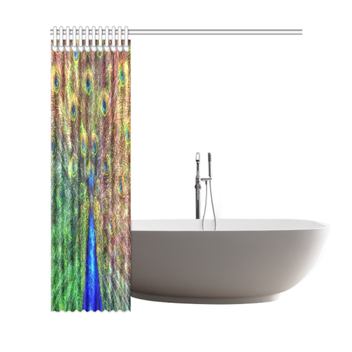 peacock Shower Curtain 69"x72"