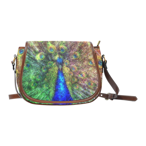 peacock Saddle Bag/Large (Model 1649)