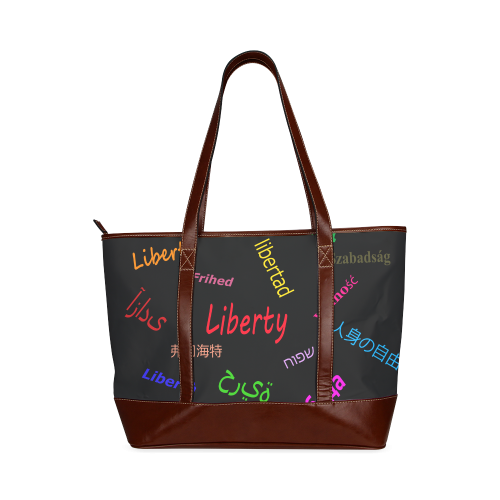 Freedom in several languages Tote Handbag (Model 1642)