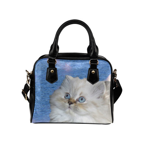 Cat and Water Shoulder Handbag (Model 1634)