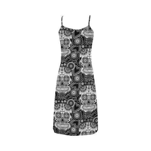 sugar skull Alcestis Slip Dress (Model D05)